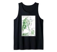 Marvel Doctor Doom's Armor Schematic Vintage Comic Blueprint Tank Top