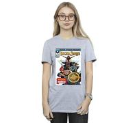 Marvel Women's Doctor Strange Comic Cover Cotton Boyfriend T-Shirt in Grey | Size: Large Marvel Grey L