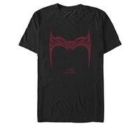 Marvel Doctor Strange in The Multiverse of Madness-Wanda Helm Organic Short Sleeve T-Shirt, Black, M