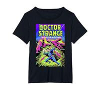 Marvel Doctor Strange Mystic Arts Neon Graphic T-Shirt, Women's Plus, Black, 5X