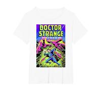 Marvel Doctor Strange Mystic Arts Neon Graphic T-Shirt, Women's Plus, White, 5X