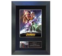 Marvel Entertainment Avengers Infinity War Signed Reproduction Autograph Mounted Gold, Black Contemporary Art Print A4#738 for Living Room Decor