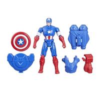Marvel Epic Hero Series Battle Gear Captain America Action Figure, 4-Inch, Avengers Super Hero Toys for Kids Ages 4 and Up