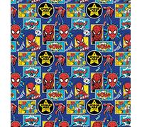 Marvel Fabric - Spiderman Box - VISF357 - by 0.5 Metre - by Visage - 100% Cotton