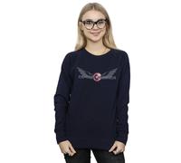 Falcon And The Winter Soldier Captain America Logo Sweatshirt Marvel Navy S