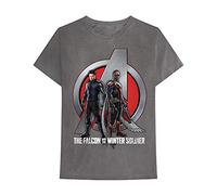 Falcon & Winter Soldier A Logo T Shirt Marvel Grey M