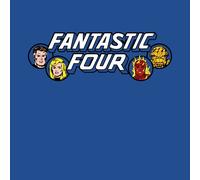 Marvel Fantastic Four 70s Logo Unisex T-Shirt - Blue - XXL