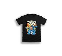 Marvel Fantastic Four Adults T-Shirt - Black Cotton Tee