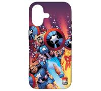 Marvel Fantastic Four Cap America 80th Anniversary Covers Case for iPhone 17