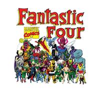 Marvel Fantastic Four Character Line Up Unisex T-Shirt - White - 3XL