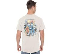 Marvel Fantastic Four Cosmic First Family (Back Print) Unisex T Shirt, Natural, XX-Large
