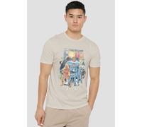 Marvel Fantastic Four Cosmic First Family T-Shirt, Natural in Beige | Size: 2XL Marvel Beige 2XL