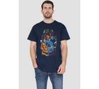 Marvel Fantastic Four Cosmic Heroes & Villains T-Shirt, Navy | Size: 5XL Marvel Navy 5XL