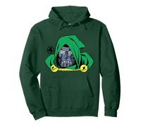 Marvel Fantastic Four Doctor Doom Big Face Villain Costume Pullover Hoodie