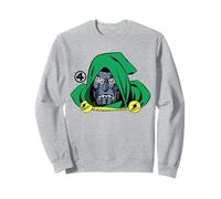 Marvel Fantastic Four Doctor Doom Big Face Villain Costume Sweatshirt