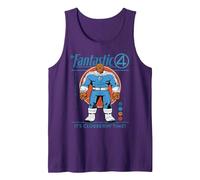 Marvel Fantastic Four: First Steps The Thing Retro Tank Top, Men, Purple, X-Large