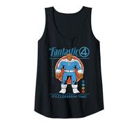 Marvel Fantastic Four: First Steps The Thing Retro Tank Top, Women, Black, X-Large