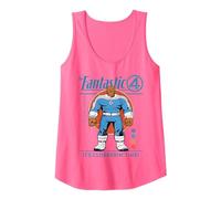 Marvel Fantastic Four: First Steps The Thing Retro Tank Top, Women, Neon Pink, XX-Large