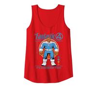 Marvel Fantastic Four: First Steps The Thing Retro Tank Top, Women, Red, X-Large