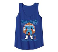 Marvel Fantastic Four: First Steps The Thing Retro Tank Top, Women, Royal Blue, XX-Large