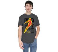 Marvel Fantastic Four Flame On Johnny Storm Trend Unisex T Shirt, Dark Heather, M