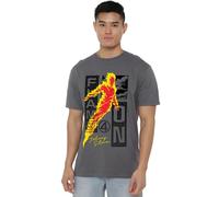 Marvel Fantastic Four Flame On Johnny Storm Trend Unisex T Shirt, Light Graphite, XL