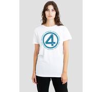 Marvel Fantastic Four Superhero Team T-Shirt, White White XXL