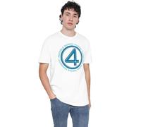 Marvel Fantastic Four Superhero Team Unisex T Shirt, White, X-Large