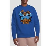 Marvel Fantastic Four Thing Clobberin' Time Sweatshirt, Royal Blue Blue L