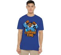 Marvel Fantastic Four Thing Clobberin' Time Unisex T Shirt, Heather Royal, XL