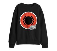 Marvel Friendly Neighborhood Spiderman Badge Kids Sweatshirt, Black, 5-6