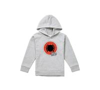 Marvel Friendly Neighborhood Spiderman Badge Youth Kids Pull-Over Hoodie, Athletic Heather in Grey | Size: 9-11 Years Marvel Grey 9-11 Years