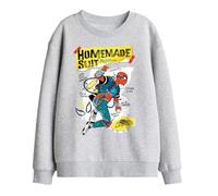 Marvel Friendly Neighborhood Spiderman Homemade Suit Kids Sweatshirt, Athletic Heather, 7-8