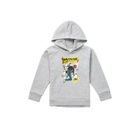 Marvel Friendly Neighborhood Spiderman Homemade Suit Youth Kids Pull-Over Hoodie, Athletic Heather in Grey | Size: 7-8 Years Marvel Grey 7-8 Years