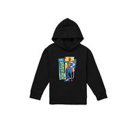 Marvel Friendly Neighborhood Spiderman Scrapbook Youth Kids Pull-Over Hoodie, Black | Size: 12-13 Years Marvel Black 12-13 Years