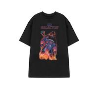 Marvel Galactus Black Graphic Tee | Men's Short Sleeve T-Shirt | Classic Crew Neck Casual Wear | Comic Book Character Apparel Comics Merchandise