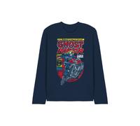 Marvel Ghost Rider Long Sleeve T-Shirt in Navy | Size: Medium Marvel Navy M