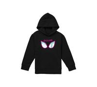 Marvel Ghost Spider Eyes Youth Kids Pull-Over Hoodie, Black Marvel Black 5-6 Years