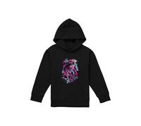 Marvel Ghost Spider Gwen Graffiti Face Youth Kids Pull-Over Hoodie, Black | Size: 12-13 Years Marvel Black 12-13 Years