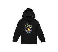 Marvel Ghost Spider Punk Logo Youth Kids Pull-Over Hoodie, Black Marvel Black 5-6 Years