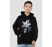 Marvel Ghost Spider Web Star Youth Kids Pull-Over Hoodie, Black Marvel Black 7-8 Years