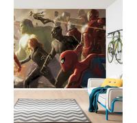 Marvel giant picture wallpaper superheroes Hulk Iron Man Spider-Man Black Widow