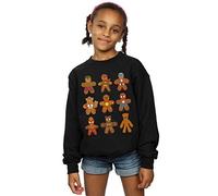 Marvel Girls Avengers Christmas Gingerbread Sweatshirt Black 12-13 Years