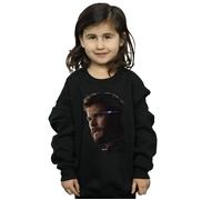 Marvel Girl's Avengers Endgame Avenge The Fallen Thor Sweatshirt in Black | Size: 3-4 Years Marvel Black 3-4 Years