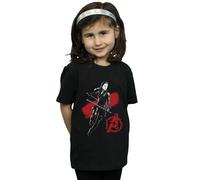 Marvel Girl's Avengers Endgame Mono Black Widow Cotton T-Shirt | Size: 3-4 Years Marvel Black 3-4 Years