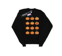 Marvel Girls Avengers Halloween Pumpkin Sweatshirt - Black - Black - 7-8 Years
