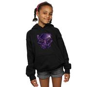 Marvel Girls Avengers Infinity War Black Panther Geometric Hoodie Black 12-13 years