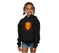 Marvel Girl's Avengers Iron Man Invincible Hoodie in Black | Size: 7-8 Years Marvel Black 7-8 Years