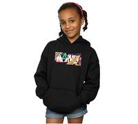 Marvel Girls Collage Logo Hoodie Black 3-4 Years