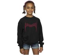 Marvel Girl's Doctor Strange Wanda Crown Sweatshirt in Black | Size: 9 Years Marvel Black 9 Years